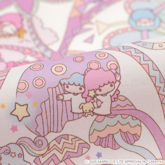 生地 LIBERTY FABRICS リバティ・ファブリックス タナローン Little Twin Stars Collection 25AW Soho Carnival ソーホー・カーニバル(DC35397) J25A.オフ/ピンク 09Ac04j