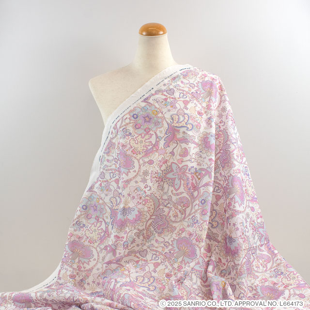 生地 LIBERTY FABRICS リバティ・ファブリックス タナローン Little Twin Stars Collection 25AW Soho Carnival ソーホー・カーニバル(DC35397) J25A.オフ/ピンク 09Ac04j