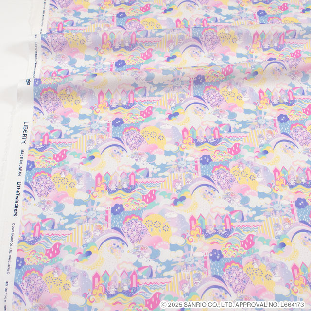 生地 LIBERTY FABRICS リバティ・ファブリックス タナローン Little Twin Stars Collection 25AW Enchanted Land エンチャンテッド・ランド(DC35398) J25A.マルチ 09Ac04j