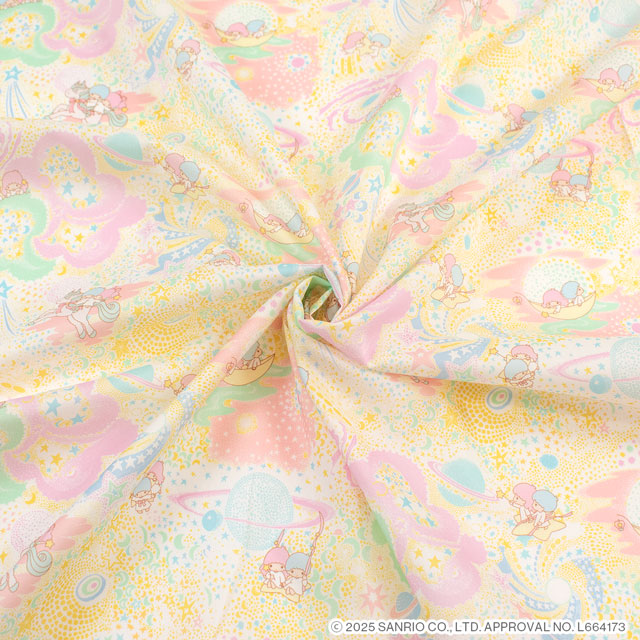 生地 LIBERTY FABRICS リバティ・ファブリックス タナローン Little Twin Stars Collection 25AW Milky Way Adventure ミルキー・ウェイ・アドベンチャー(DC35400) J25A.イエロー 09Ac04j