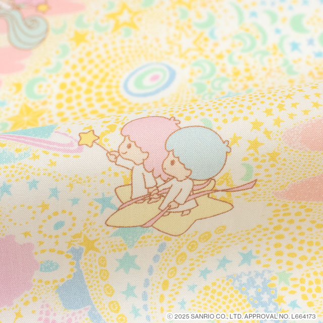 生地 LIBERTY FABRICS リバティ・ファブリックス タナローン Little Twin Stars Collection 25AW Milky Way Adventure ミルキー・ウェイ・アドベンチャー(DC35400) J25A.イエロー 09Ac04j