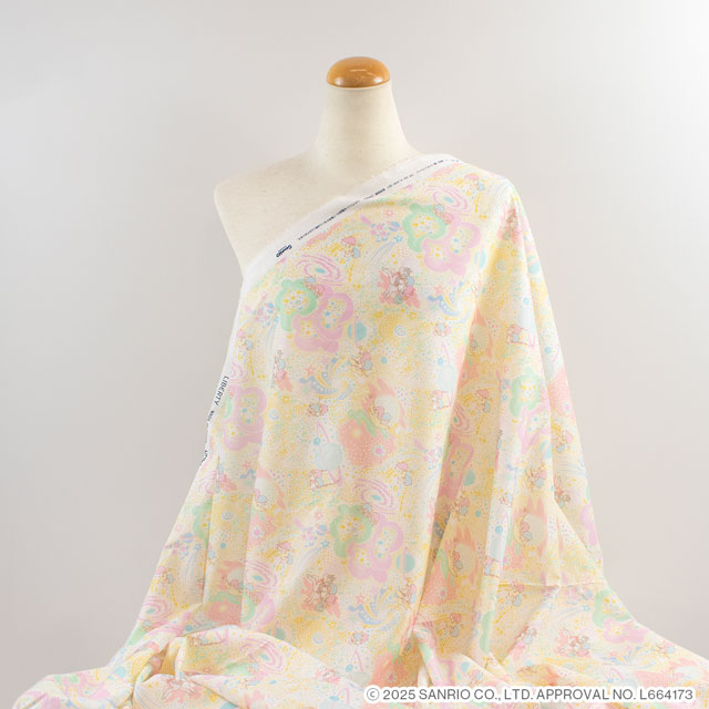 生地 LIBERTY FABRICS リバティ・ファブリックス タナローン Little Twin Stars Collection 25AW Milky Way Adventure ミルキー・ウェイ・アドベンチャー(DC35400) J25A.イエロー 09Ac04j