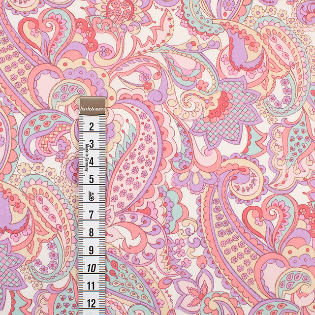 生地 LIBERTY FABRICS リバティ・ファブリックス タナローン 2026SS Floral Rebellion Mr Paisley ミスター・ペイズリー(26-36361005) 26CU.ピンク 09Ac04j