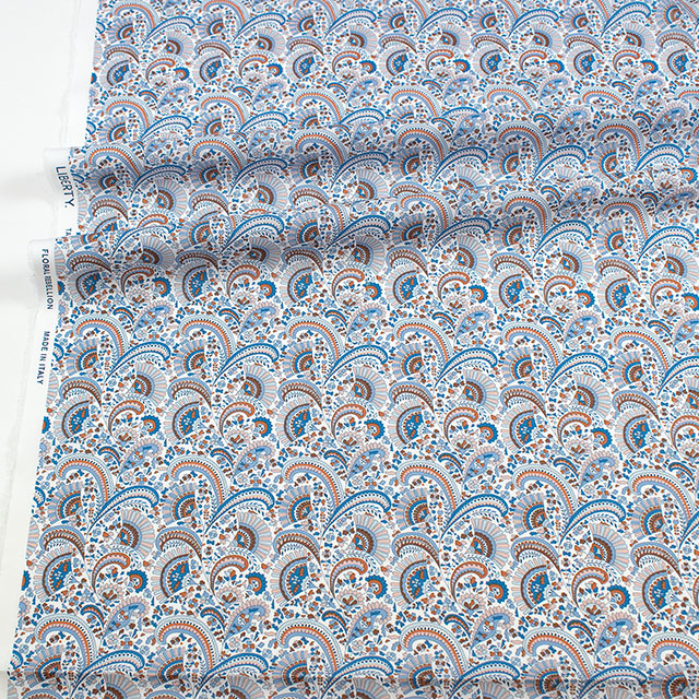 生地 LIBERTY FABRICS リバティ・ファブリックス タナローン 2026SS Floral Rebellion Jasvinder ジャスヴィンダー(26-36361007) 26BU.ブルー 09Ac04j