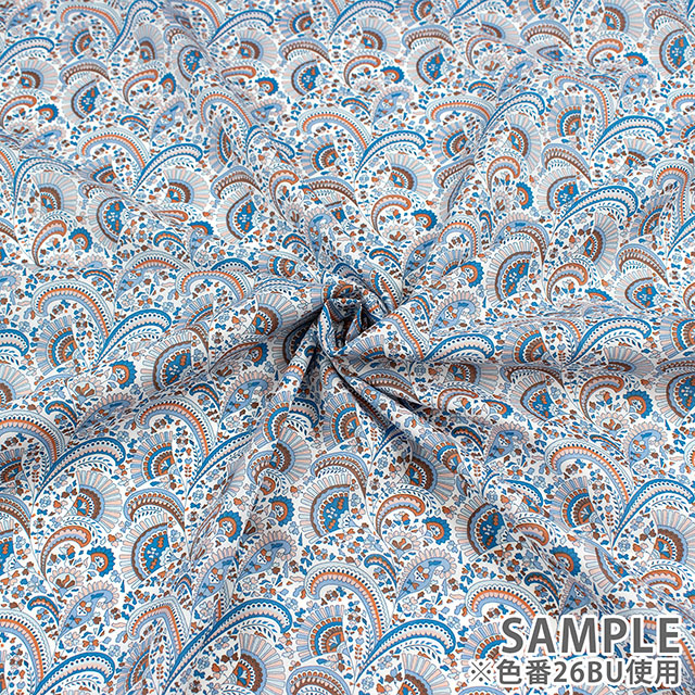 生地 LIBERTY FABRICS リバティ・ファブリックス タナローン 2026SS Floral Rebellion Jasvinder ジャスヴィンダー(26-36361007) 26BU.ブルー 09Ac04j