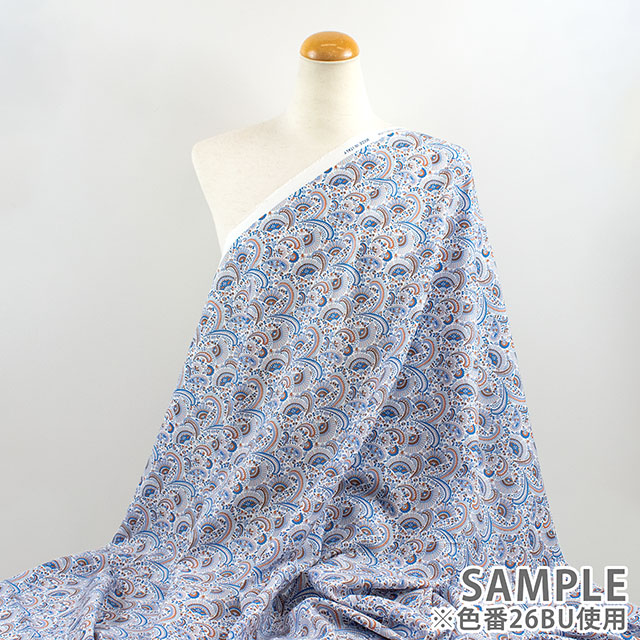生地 LIBERTY FABRICS リバティ・ファブリックス タナローン 2026SS Floral Rebellion Jasvinder ジャスヴィンダー(26-36361007) 26BU.ブルー 09Ac04j