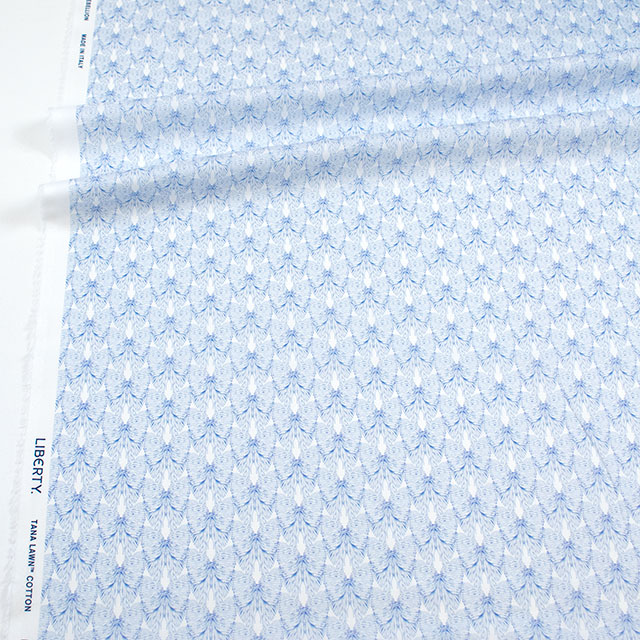 生地 LIBERTY FABRICS リバティ・ファブリックス タナローン 2026SS Floral Rebellion Bustle and Bow バッスル・アンド・ボウ(26-36361010) 26AU.ブルー 09Ac04j