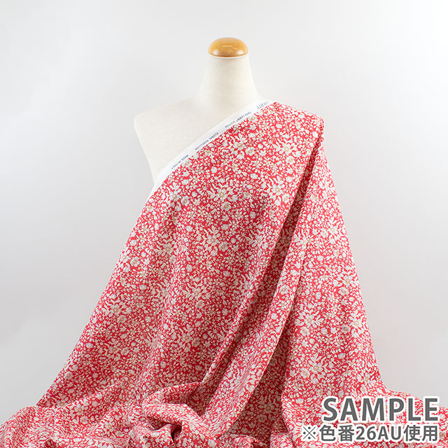 生地 LIBERTY FABRICS リバティ・ファブリックス タナローン 2026SS Floral Rebellion Lizzy リジー(26-36361030) 26AU.レッド 09Ac04j
