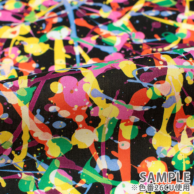 生地 LIBERTY FABRICS リバティ・ファブリックス タナローン 2026SS Floral Rebellion Club Paint クラブ・ペイント(26-36361034) 26BU.ブルー 09Ac04j