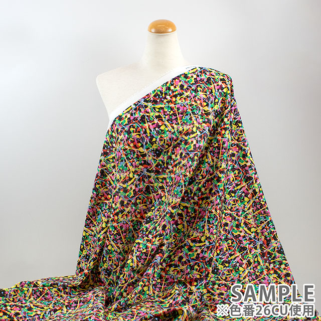 生地 LIBERTY FABRICS リバティ・ファブリックス タナローン 2026SS Floral Rebellion Club Paint クラブ・ペイント(26-36361034) 26BU.ブルー 09Ac04j