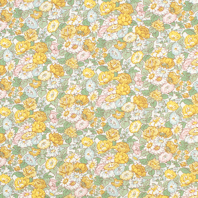 生地 LIBERTY FABRICS リバティ・ファブリックス タナローン 2026SS Floral Rebellion Leontyne Dream レオンタイン・ドリーム(26-36361038) 26CU.イエロー 09Ac04j