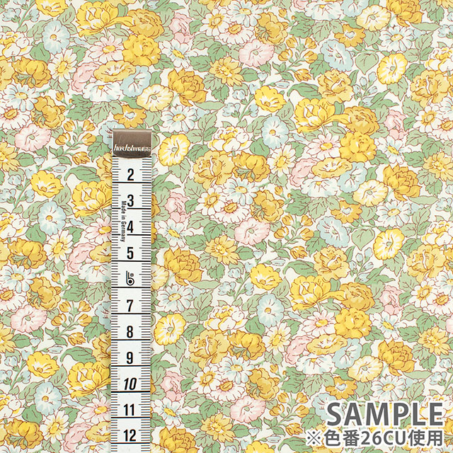 生地 LIBERTY FABRICS リバティ・ファブリックス タナローン 2026SS Floral Rebellion Leontyne Dream レオンタイン・ドリーム(26-36361038) 26CU.イエロー 09Ac04j