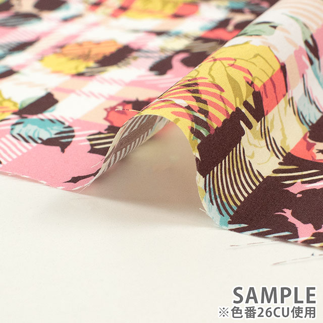 生地 LIBERTY FABRICS リバティ・ファブリックス タナローン 2026SS Floral Rebellion Carline Rebel カーライン・レベル(26-36361042) 26CU.ピンク 09Ac04j