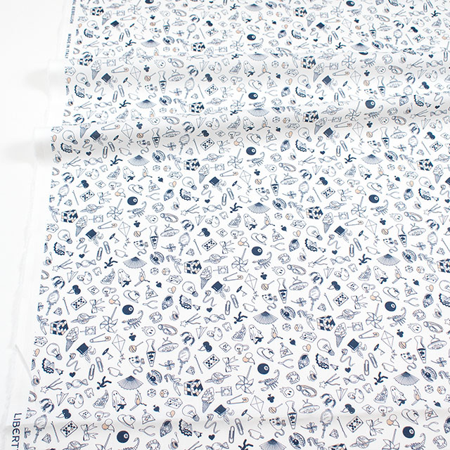 生地 LIBERTY FABRICS リバティ・ファブリックス タナローン 2026SS Floral Rebellion Teddy Tarrant テディ・タラント(26-36361044) 26AU.ブルー 09Ac04j