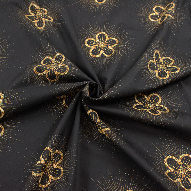 生地 LIBERTY FABRICS リバティ・ファブリックス タナローン 2026SS Floral Rebellion Sequin Sparkle シークイン・スパークル(26-36361052) 26CU.ダーク 09Ac04j