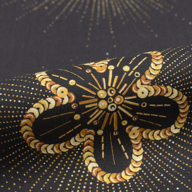 生地 LIBERTY FABRICS リバティ・ファブリックス タナローン 2026SS Floral Rebellion Sequin Sparkle シークイン・スパークル(26-36361052) 26CU.ダーク 09Ac04j