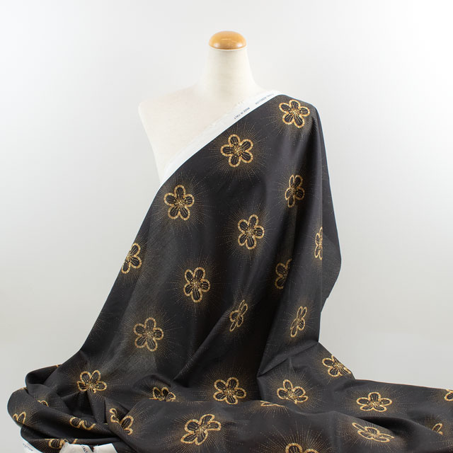 生地 LIBERTY FABRICS リバティ・ファブリックス タナローン 2026SS Floral Rebellion Sequin Sparkle シークイン・スパークル(26-36361052) 26CU.ダーク 09Ac04j