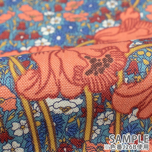 生地 LIBERTY FABRICS リバティ・ファブリックス Newコットンキャンバス 2026SS Clementina Daisy クレメンティナ・デイジー(25-3635242) J26B.オレンジ 09Ac04j