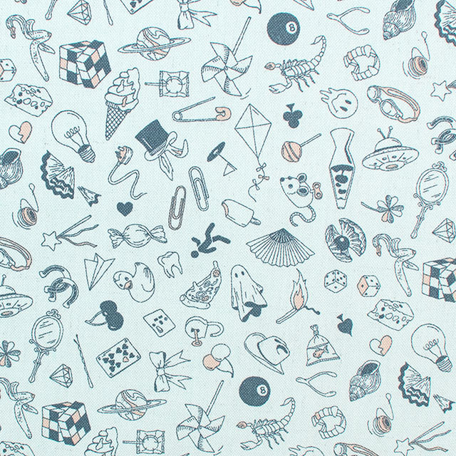 生地 LIBERTY FABRICS リバティ・ファブリックス Newコットンキャンバス 2026SS Teddy Tarrant テディ・タラント(26-36361044L125) 26A.ブルー 09Ac04j