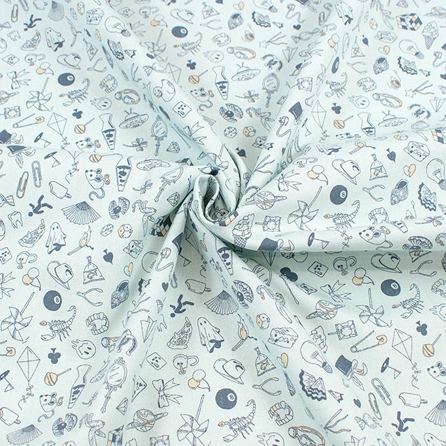 生地 LIBERTY FABRICS リバティ・ファブリックス Newコットンキャンバス 2026SS Teddy Tarrant テディ・タラント(26-36361044L125) 26A.ブルー 09Ac04j