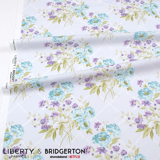 生地 LIBERTY FABRICS リバティ・ファブリックス タナローン LIBERTY FABRICS & BRIDGERTON Blenheim Garden ブレナム・ガーデン(36375475) C.ブルー 09Ac04j