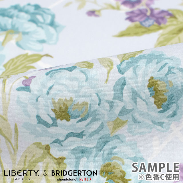 生地 LIBERTY FABRICS リバティ・ファブリックス タナローン LIBERTY FABRICS & BRIDGERTON Blenheim Garden ブレナム・ガーデン(36375475) C.ブルー 09Ac04j