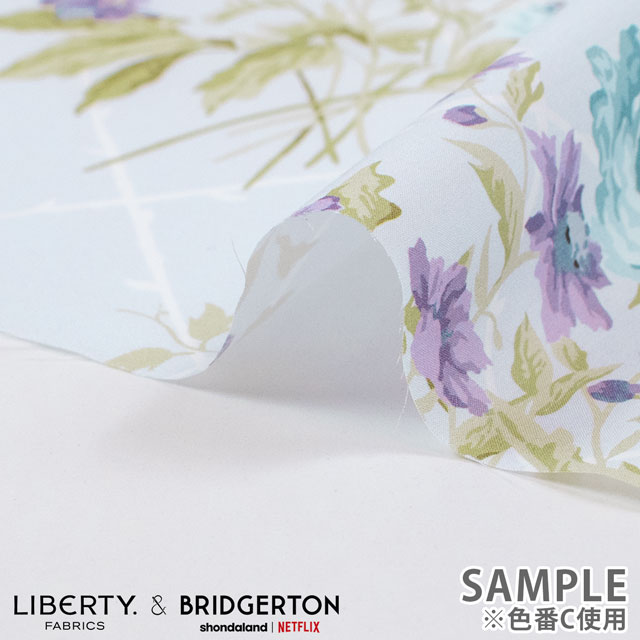 生地 LIBERTY FABRICS リバティ・ファブリックス タナローン LIBERTY FABRICS & BRIDGERTON Blenheim Garden ブレナム・ガーデン(36375475) C.ブルー 09Ac04j