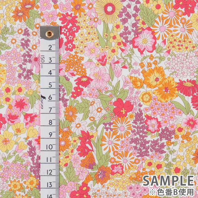 生地 LIBERTY FABRICS リバティ・ファブリックス タナローン エターナル Margaret Annie マーガレット・アニー(3631165) IE.ブルー×ピンク 99Zz99j