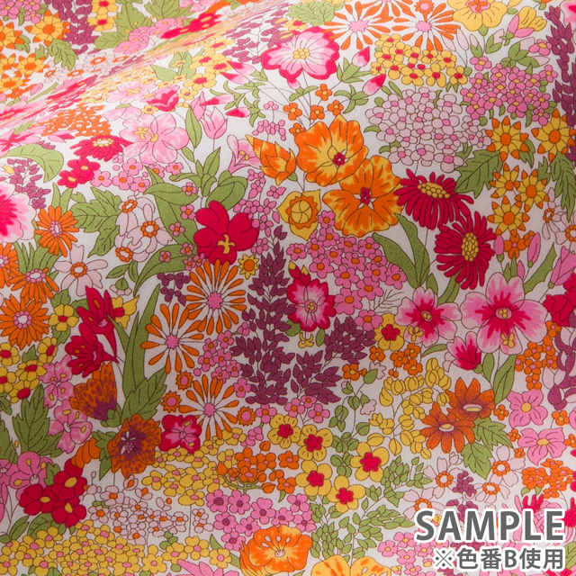 生地 LIBERTY FABRICS リバティ・ファブリックス タナローン エターナル Margaret Annie マーガレット・アニー(3631165) IE.ブルー×ピンク 99Zz99j