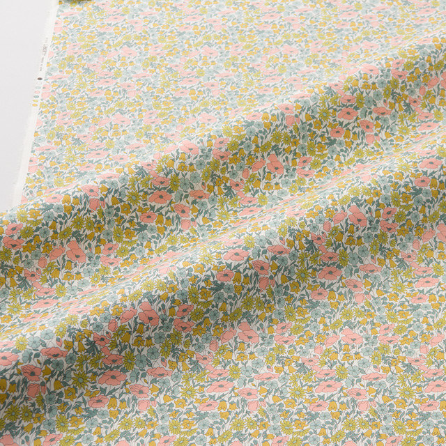 生地 LIBERTY FABRICS リバティ・ファブリックス タナローン エターナル Poppy&Daisy(3632104) H 09Ac03j