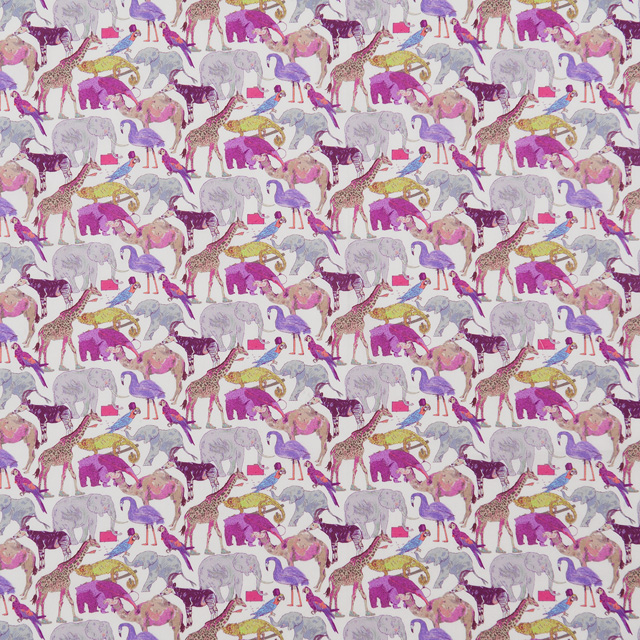 生地 LIBERTY FABRICS リバティ・ファブリックス タナローン エターナル Queue for the Zoo（3634160） A 09Ac03j