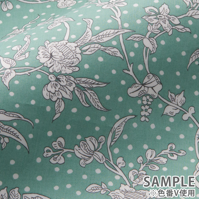 生地 LIBERTY FABRICS リバティ・ファブリックス タナローン エターナル Malory マロリー(5491108) TE.ブルー 09Ac03j