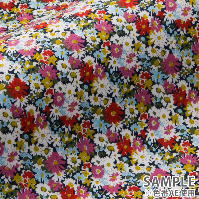 生地 LIBERTY FABRICS リバティ・ファブリックス タナローン エターナル Libby リビー(36300125) ZE.ブルー 09Ac03j