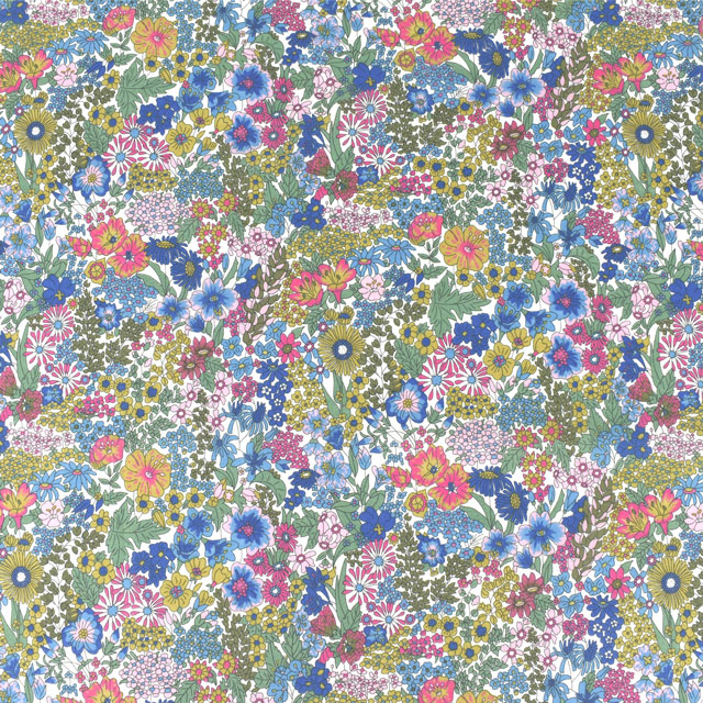生地 LIBERTY FABRICS リバティ・ファブリックス タナローン エターナル Margaret Annie マーガレット・アニー(3631165) IE.ブルー×ピンク 99Zz99j