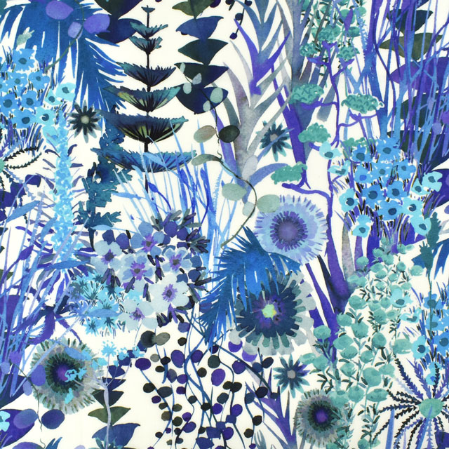 生地 LIBERTY FABRICS リバティ・ファブリックス タナローン エターナル Tresco トレスコ(3633185L125) LE.ブルー 09Ac03j