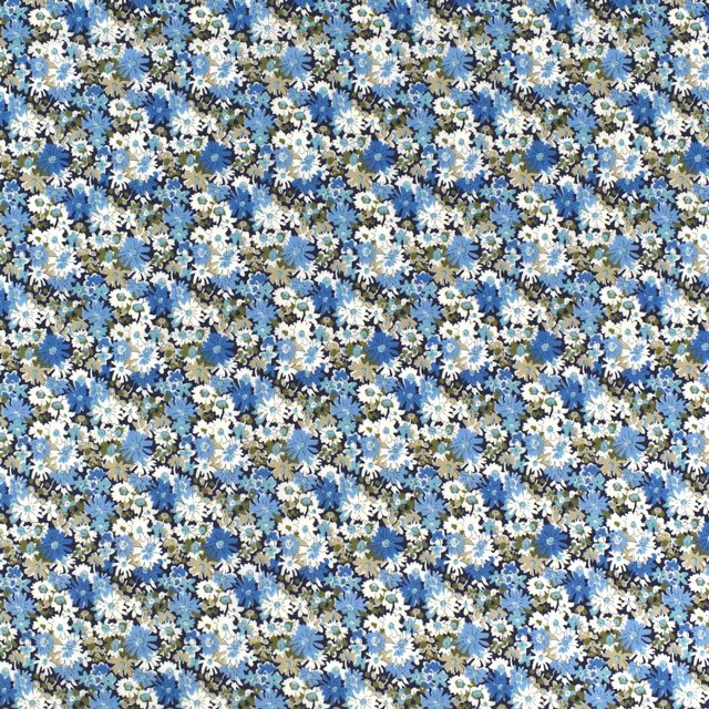 生地 LIBERTY FABRICS リバティ・ファブリックス タナローン エターナル Libby リビー(36300125) ZE.ブルー 09Ac03j