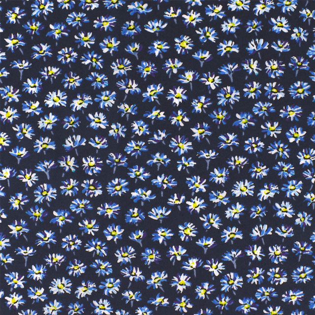 生地 LIBERTY FABRICS リバティ・ファブリックス タナローン エターナル Bellis ベリス(3635186) YE.ネイビー 09Ac03j