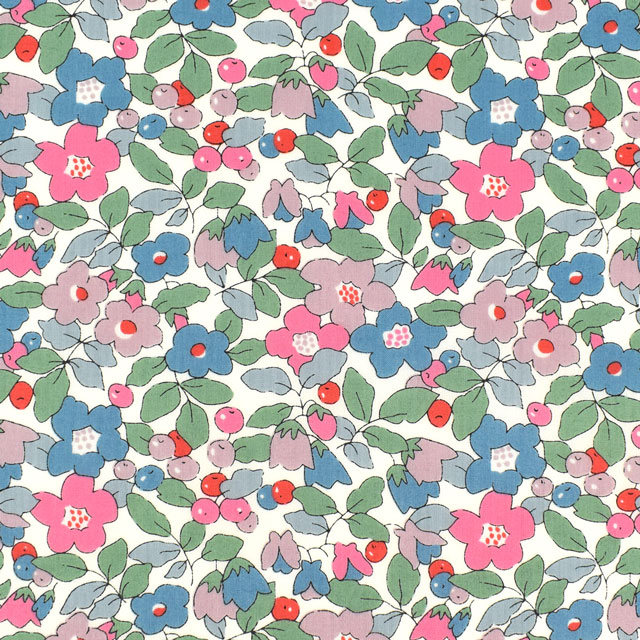 生地 LIBERTY FABRICS リバティ・ファブリックス タナローン エターナル Betsy Berry ベッツィ・ベリー(36302107) AE.ピンク 09Ac03j