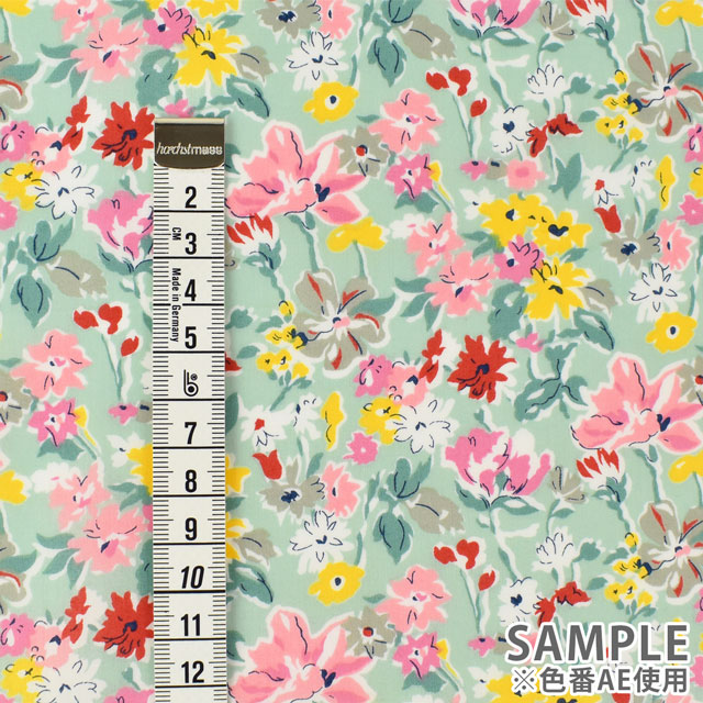 生地 LIBERTY FABRICS リバティ・ファブリックス タナローン エターナル California Bloom カリフォルニア・ブルーム(3639125) AE.ミント 09Ac03j