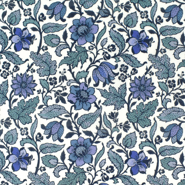 生地 LIBERTY FABRICS リバティ・ファブリックス タナローン エターナル Emery Walker エメリー・ウォーカー(36302103) AE.ブルー 09Ac03j