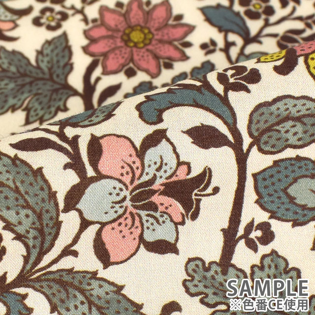 生地 LIBERTY FABRICS リバティ・ファブリックス タナローン エターナル Emery Walker エメリー・ウォーカー(36302103) AE.ブルー 09Ac03j