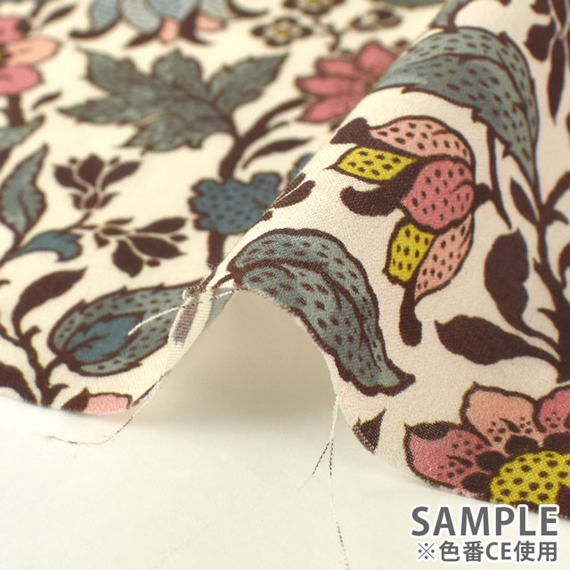 生地 LIBERTY FABRICS リバティ・ファブリックス タナローン エターナル Emery Walker エメリー・ウォーカー(36302103) AE.ブルー 09Ac03j