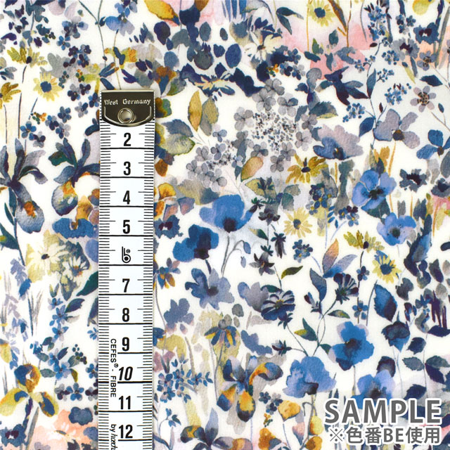 生地 LIBERTY FABRICS リバティ・ファブリックス タナローン エターナル Felda フェルダ(3631116) BE.ブルー 09Ac03j