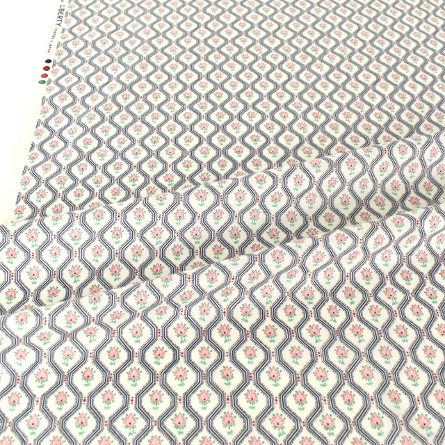 生地 LIBERTY FABRICS リバティ・ファブリックス タナローン エターナル Glissando グリッサンド(3638130) AE.ネイビー 09Ac03j