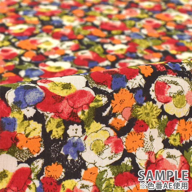 生地 LIBERTY FABRICS リバティ・ファブリックス タナローン エターナル Leila レイラ(3633256) AE.レッド 09Ac03j