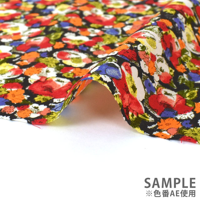 生地 LIBERTY FABRICS リバティ・ファブリックス タナローン エターナル Leila レイラ(3633256) AE.レッド 09Ac03j