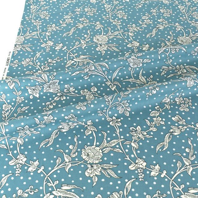 生地 LIBERTY FABRICS リバティ・ファブリックス タナローン エターナル Malory マロリー(5491108) TE.ブルー 09Ac03j
