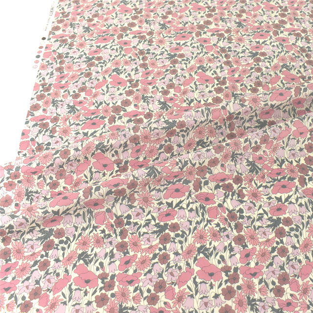 生地 LIBERTY FABRICS リバティ・ファブリックス タナローン エターナル Poppy&Daisy ポピー・アンド・デイジー(3632104) TE.ダスティピンク 09Ac03j