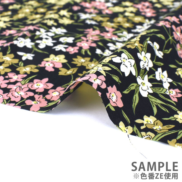 生地 LIBERTY FABRICS リバティ・ファブリックス タナローン エターナル Sea Blossoms シー・ブロッサムズ(3631136) YE.ネイビー 09Ac03j