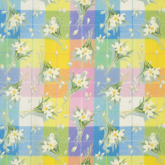 生地 LIBERTY FABRICS リバティ・ファブリックス タナローン エターナル Dancing Daffodil ダンシング・ダッフォディル(DC33551) WE.マルチ 09Ac03j